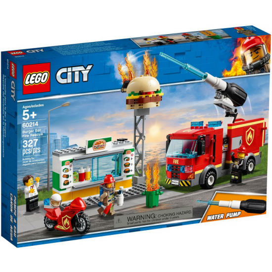 LEGO CITY Burger Bar Fire Rescue 2019